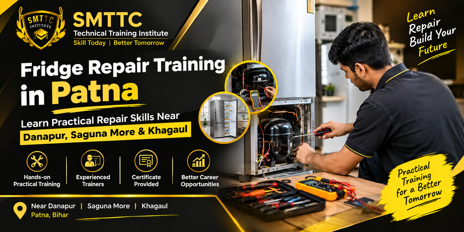 Fridge Repair Training in Patna: Learn Practical Repair Skills Near Danapur, Saguna More & Khagaul